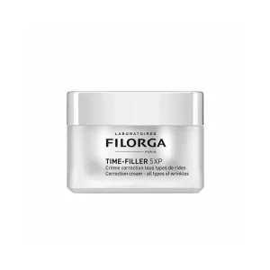 Time Filler 5xP 50 ml de Filorga, FILORGA reinventa su crema antiarrugas más vendida que actúa simultáneamente sobre 5 tipos de arrugas, gracias al corazón de la fórmula 5XP inspirada en 5 técnicas de medicina estética.